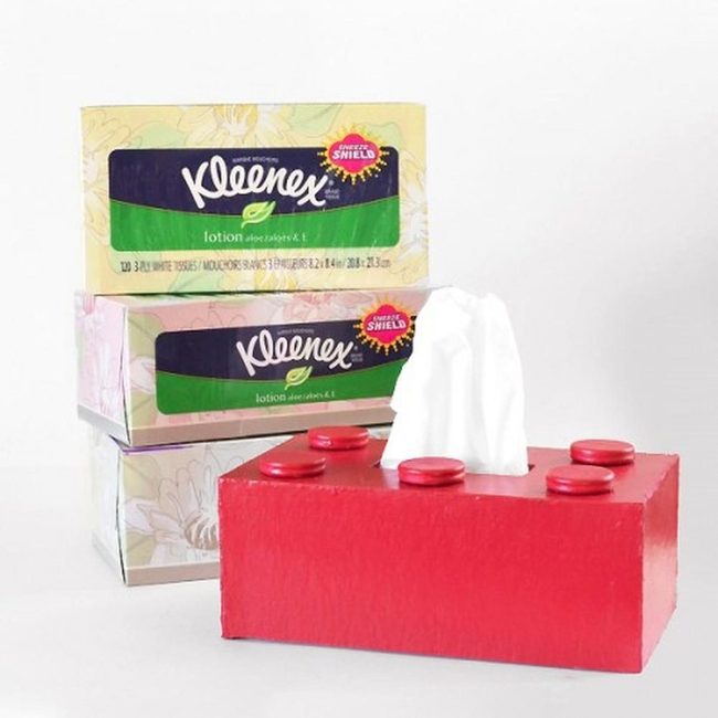 Red Brick Tissue Dispenser