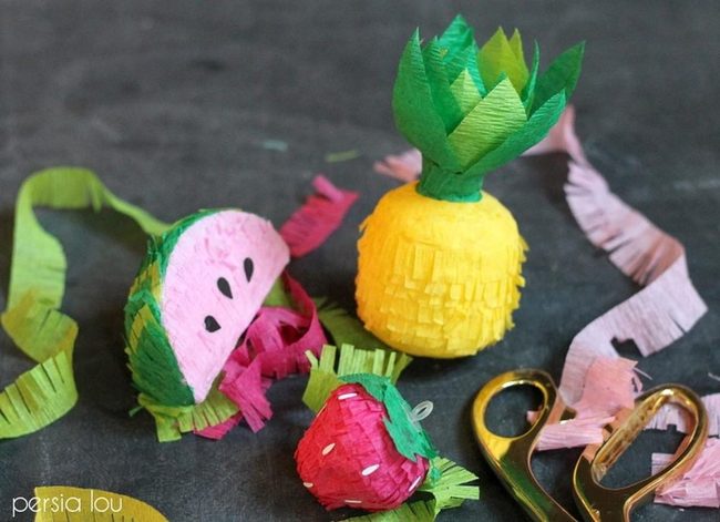 Crepe Paper Fruit Crafts