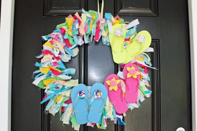 Neon Flip-Flops Circle Door