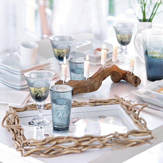 Light Blue Coastal Dining