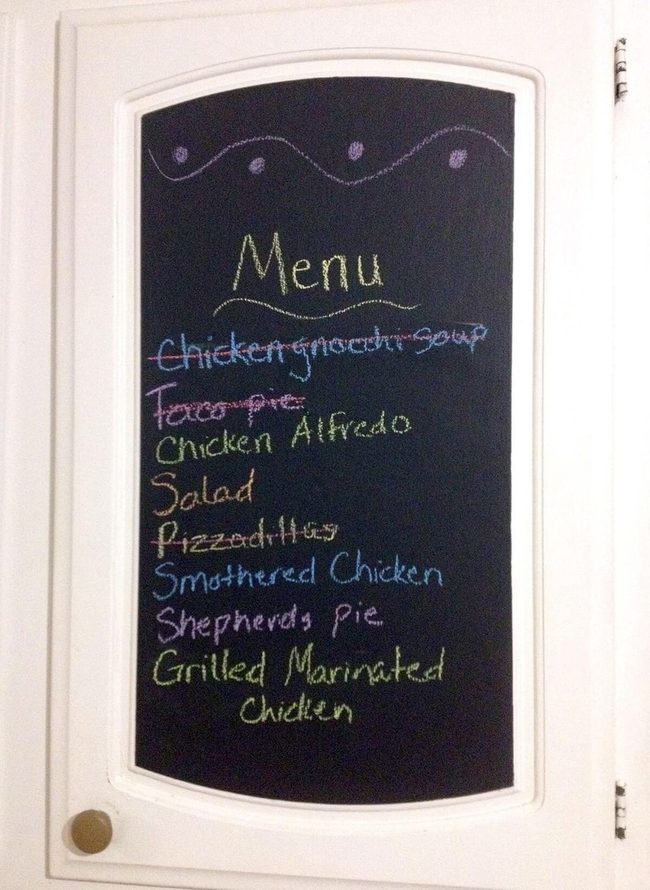 Chalkboard Cabinet Doors Kitchen