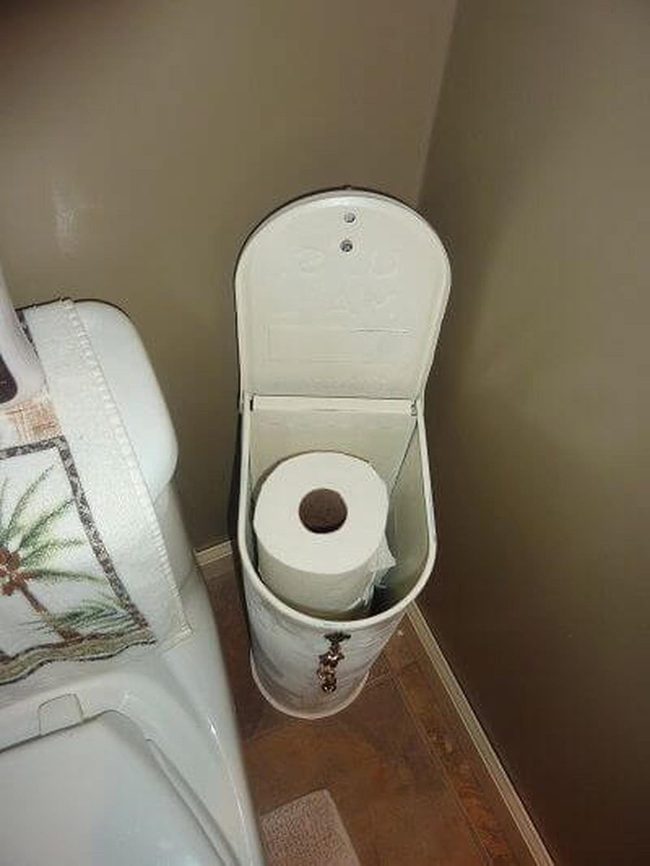 Pastel Toilet Paper Bathroom Decor