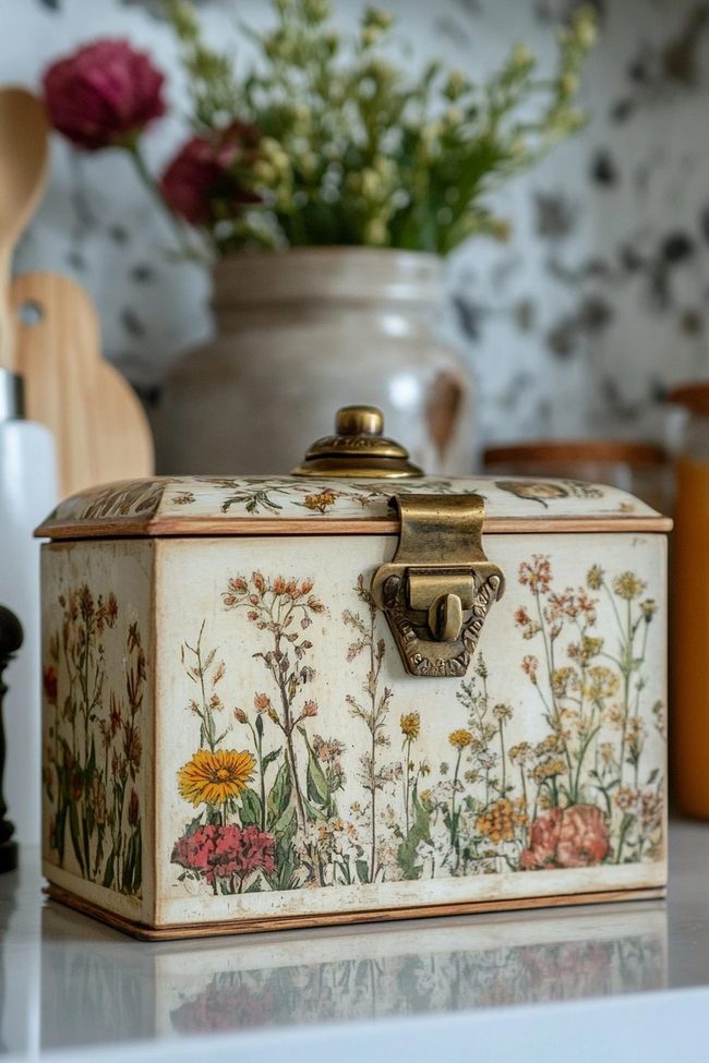 Wooden Recipe Box Personalized Storage