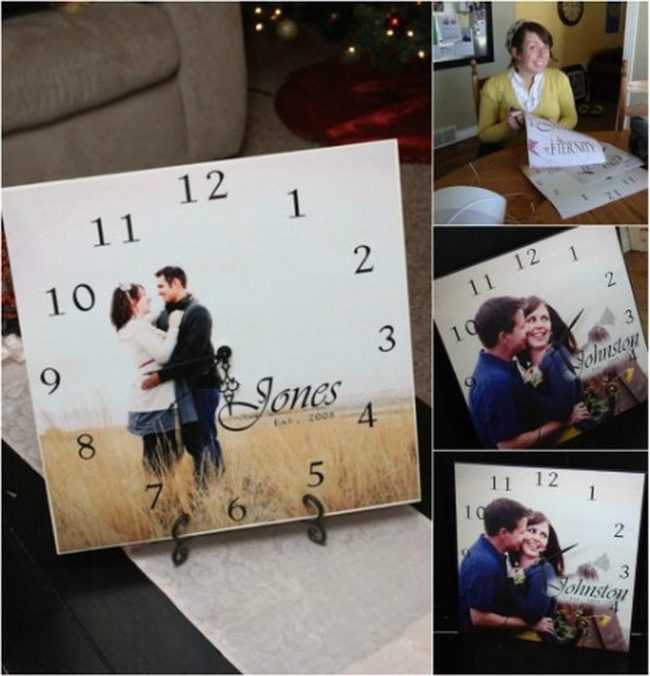 Personalized Photo Wall Clock