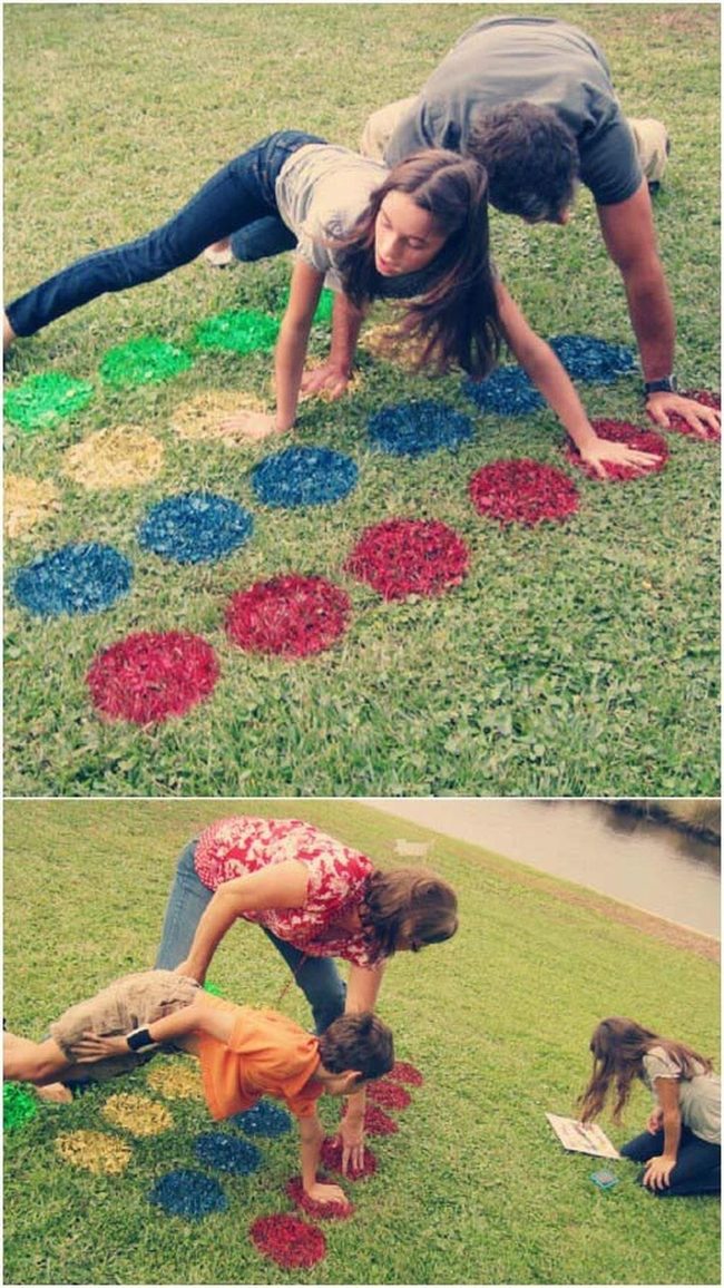 Giant Painted Twister Board