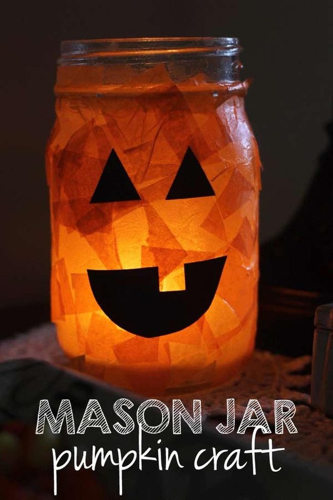 Ghostly Glowing Mason Jars
