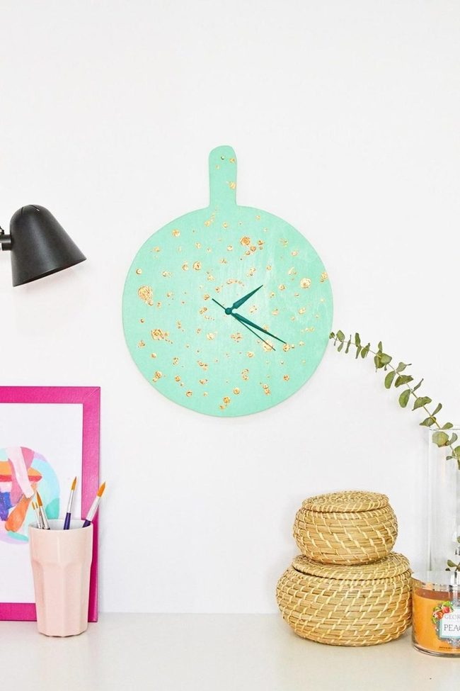 Mint Gold Clocks Statement Pieces