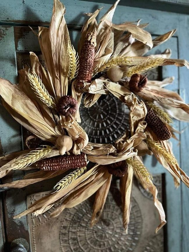 Autumn Harvest Corn Wreath
