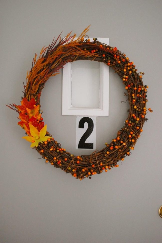 Orange Berry Twig Wreath