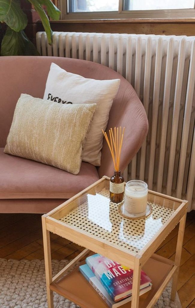 Pink Chair Reading Nook