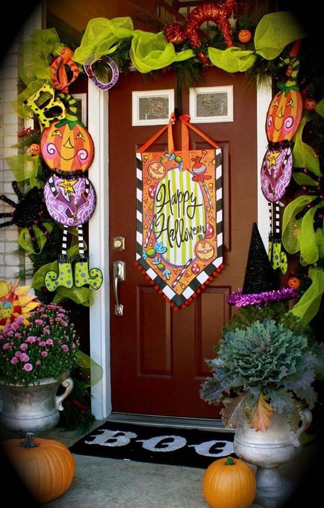 Colorful Pumpkins Friendly Ghost Party