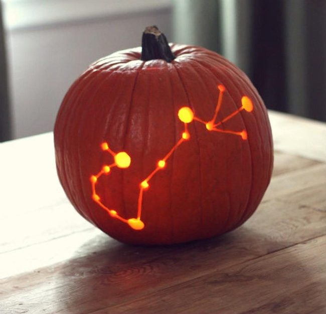Carved Pumpkin Stars Orange