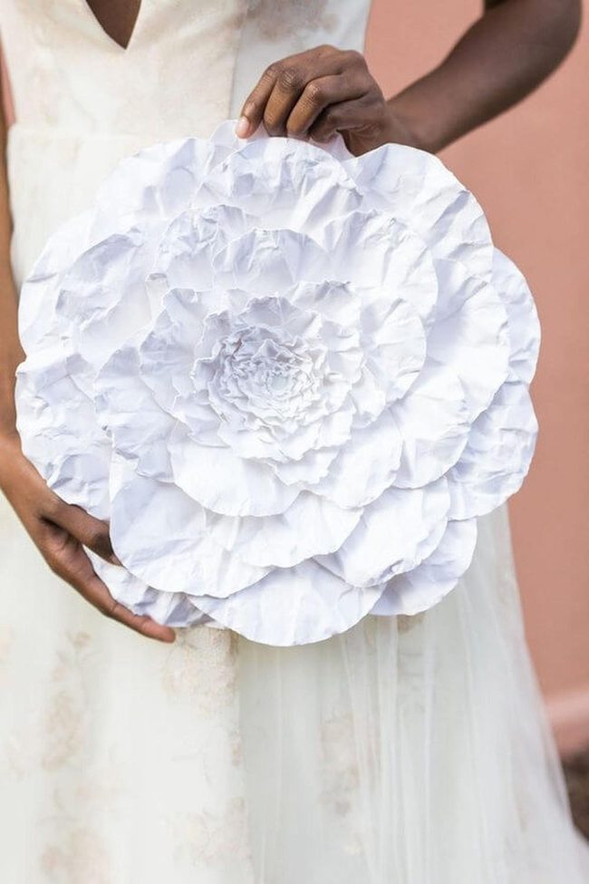 Giant Paper Petals In Layered Bloom