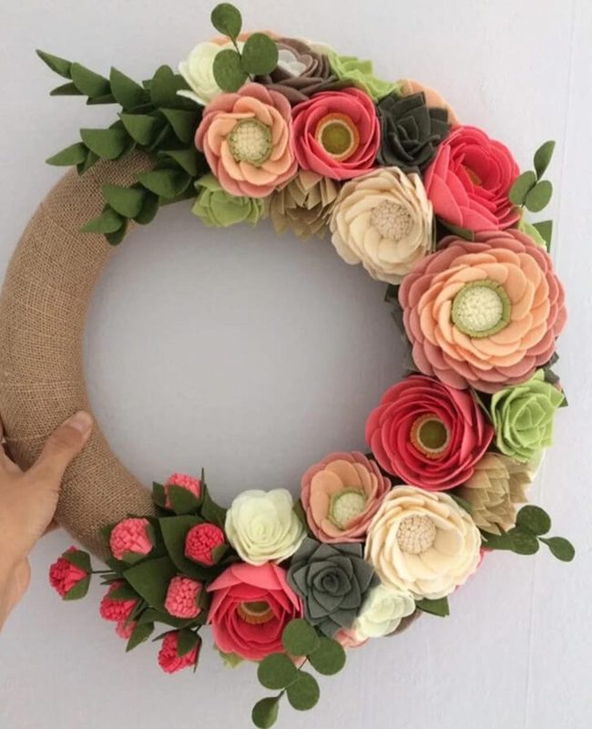 Blooming Moon Wreath Statement