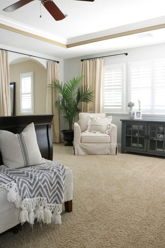 Affordable Drop Cloth Window Drapes