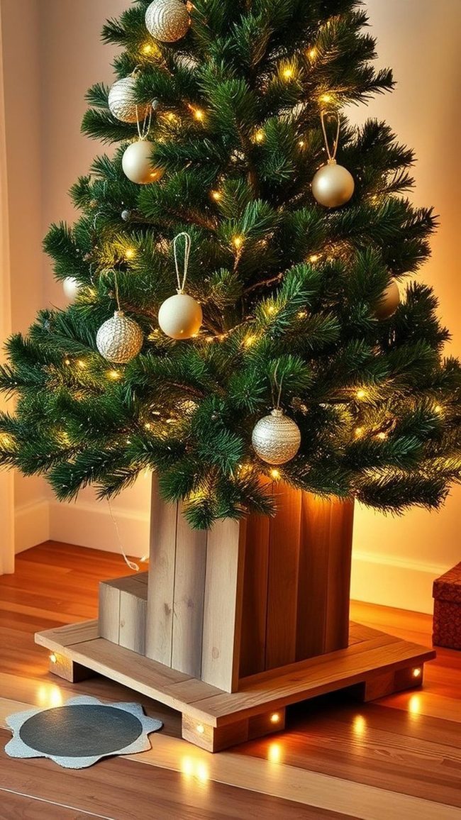 Reclaimed Wood Tree Base