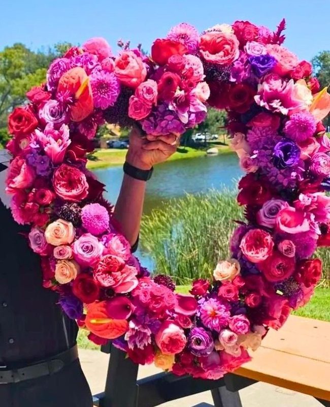 Heart-Shaped Wreath Of Handmade Love