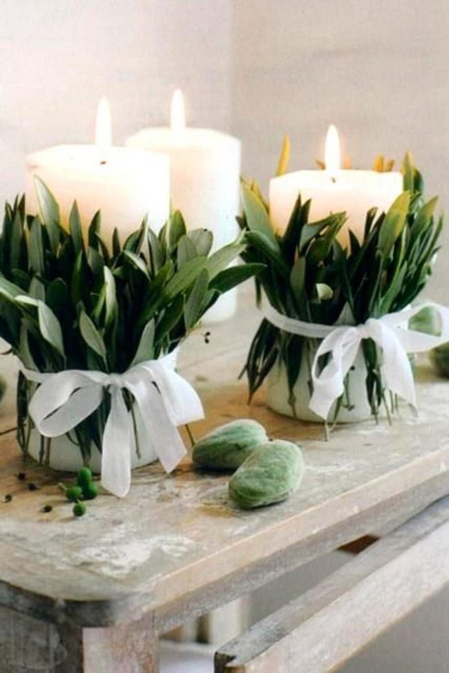 Candlelit Table Centerpieces