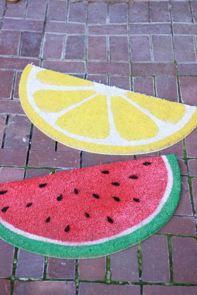Fruit Wedge Doormat Red Green