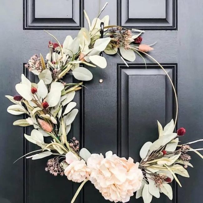 Black Door Golden Hoop Statement