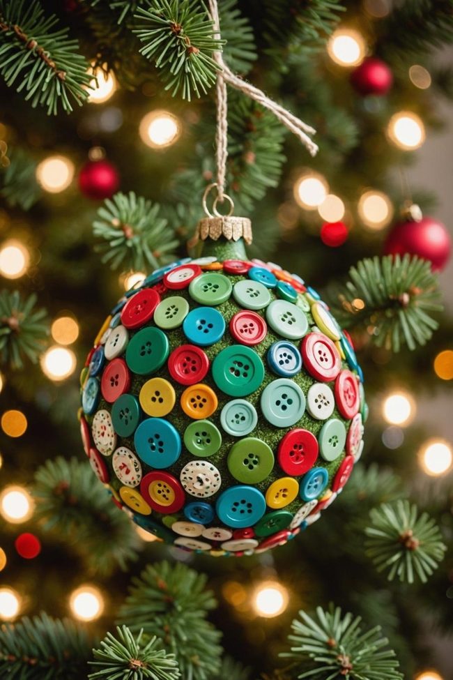 Colorful Buttons on Foam