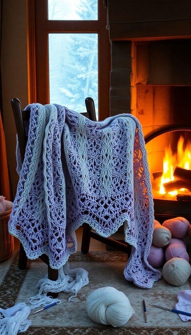 Handmade Wool Crochet Shawl