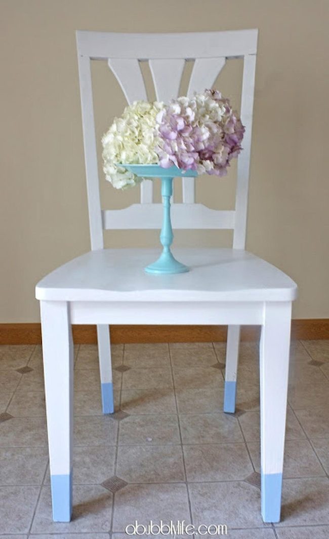 Pale Blue Legs, White Chairs, Turquoise