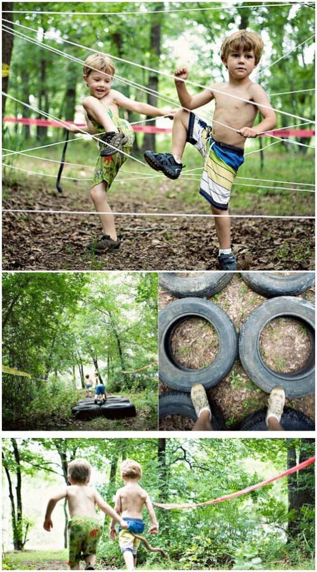 Backyard Tunnels Climbing Tires