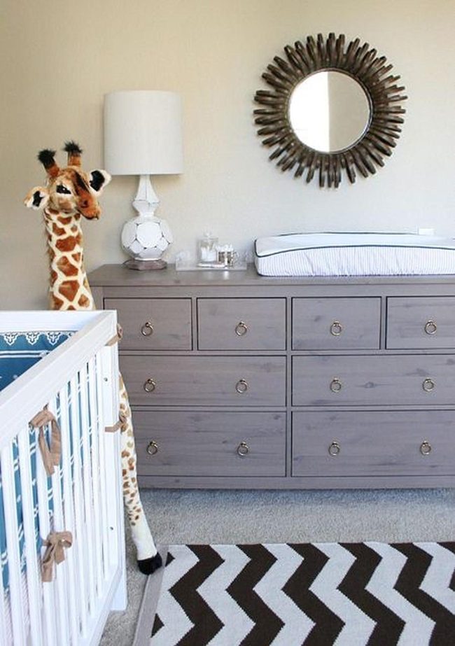 Black Zigzag Rug Nursery