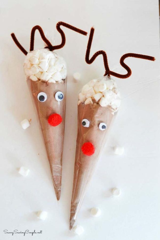 Reindeer Hot Cocoa Gift Bags