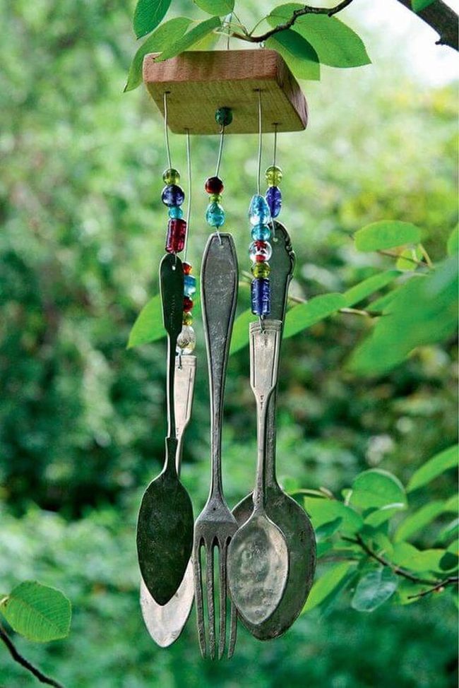 Vintage Silverware Wind Chimes