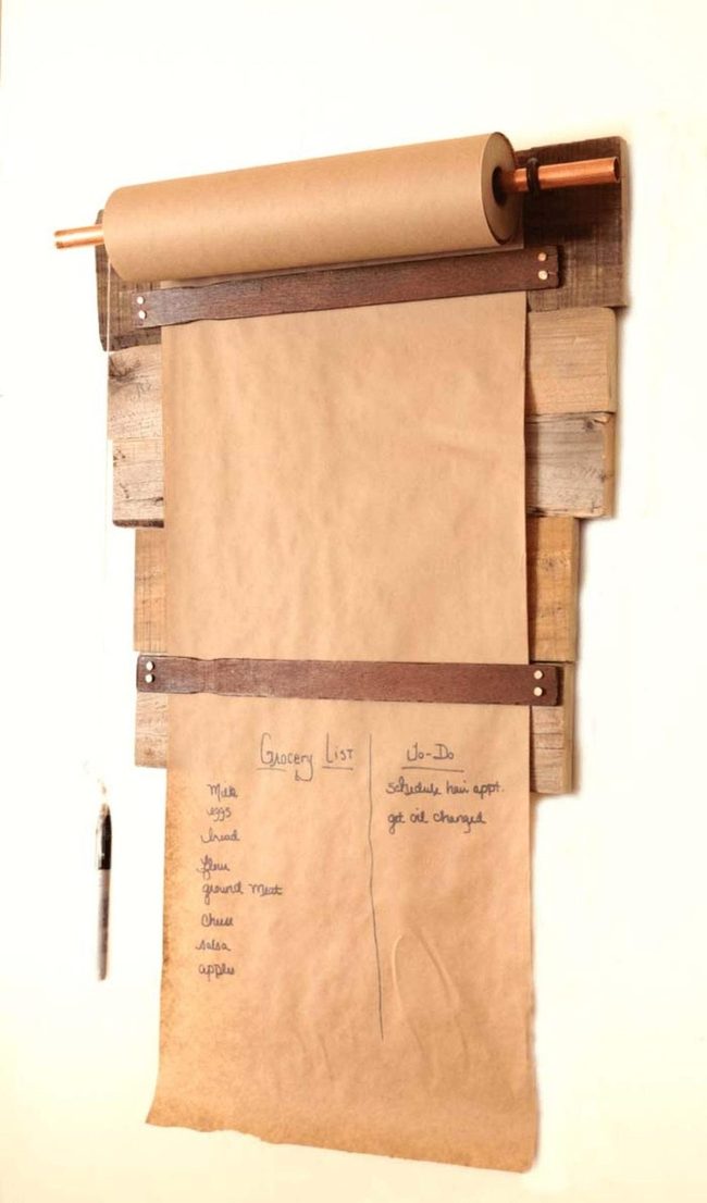 Raw Wood Pallet Message Board