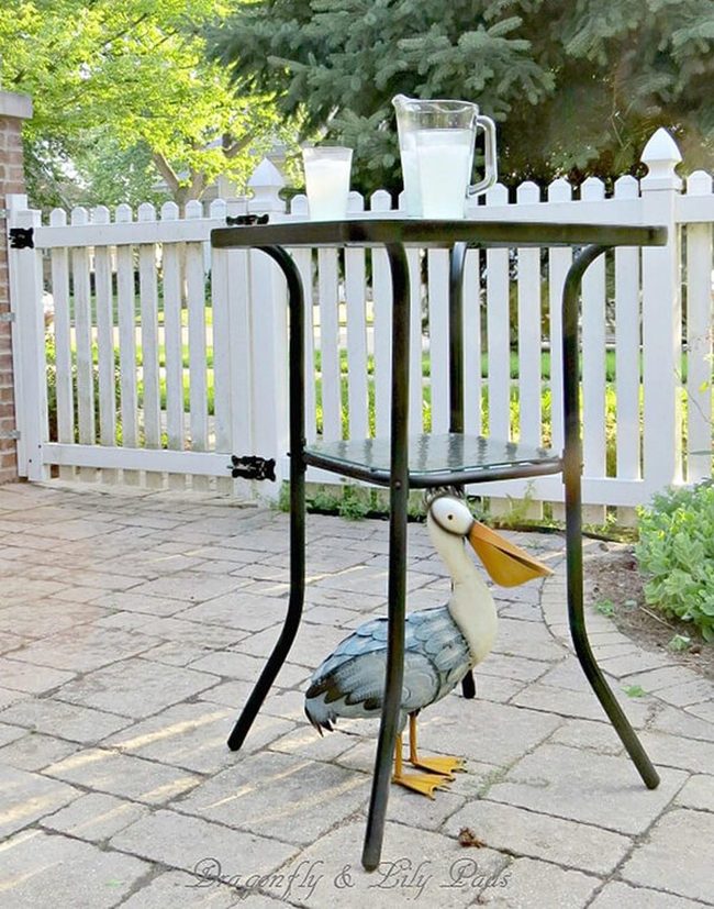 Reclaimed Wood Backyard Drink Station