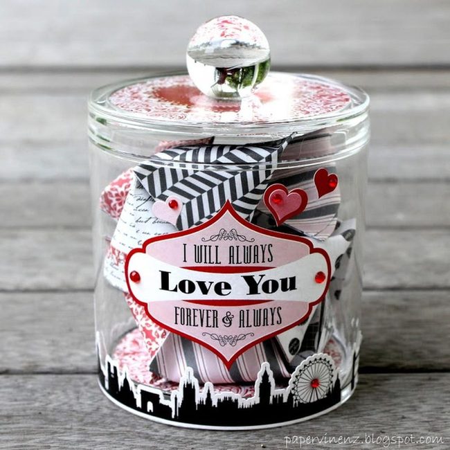 Colorful Hearts In Clear Glass