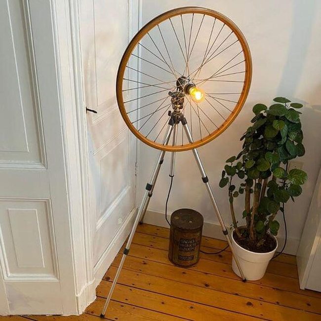 Vintage Wheel Light Fixture