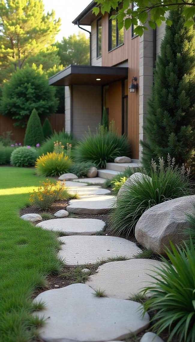 Stone Circle Landscape Gathering Spot