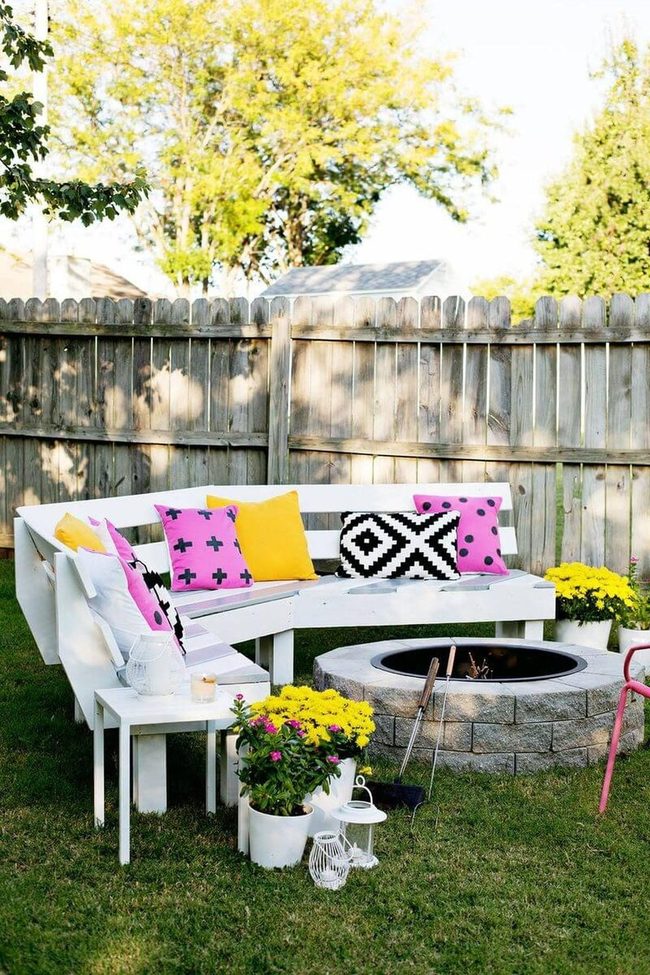 Solid Wood Diagonal Slatted Bench