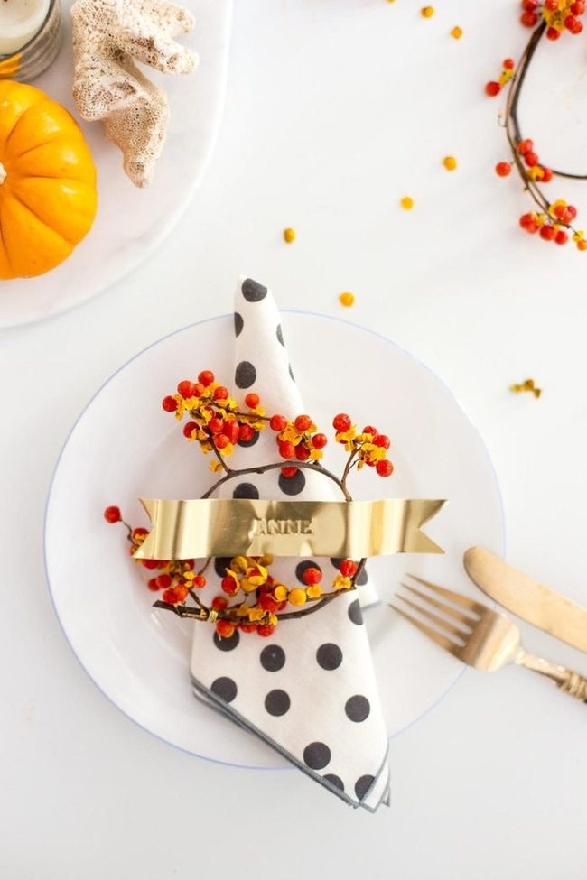 Polka-Dot Berries With Gold Accents