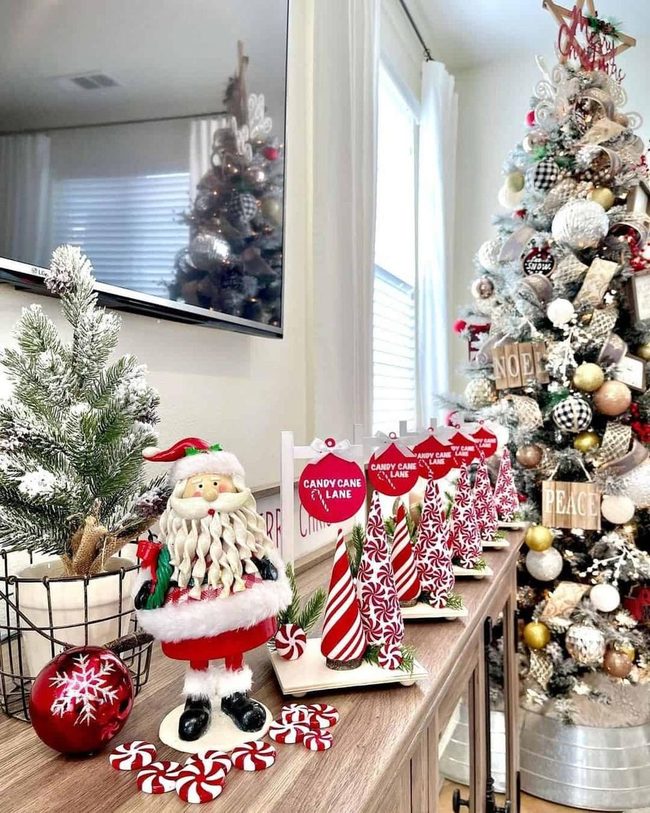 Oversized Gold And Silver Ornaments