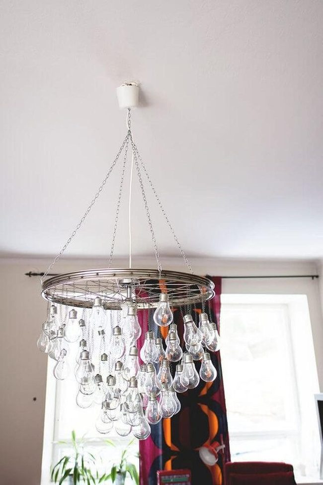 Bicycle Wheel Lightbulb Installation