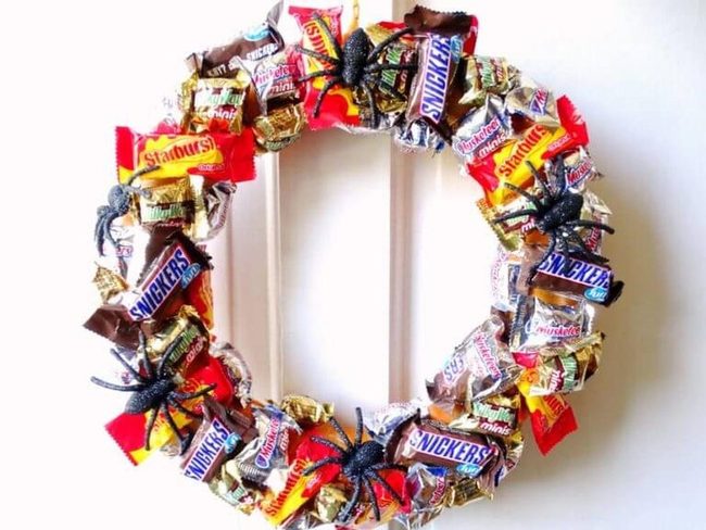 Candy Wrappers Halloween Door Statement