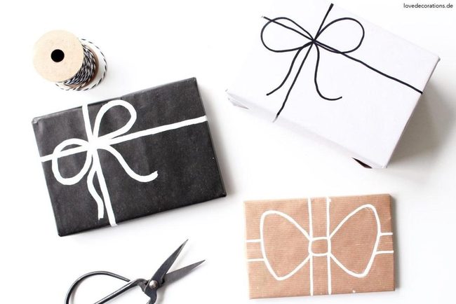 Black And White Gift Wrap Contrast