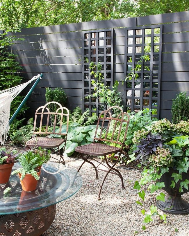 Reflective Panels With Climbing Vines