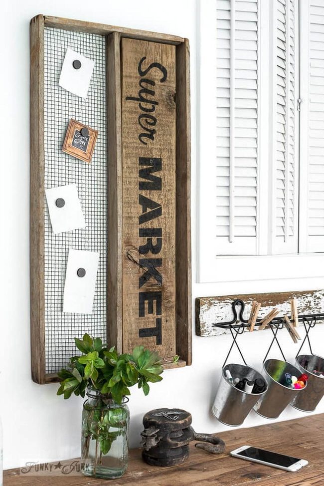 Magnetic Wire Mesh List Board