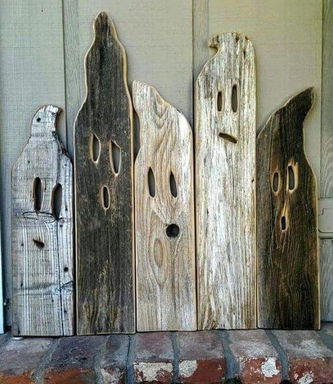 Natural Wood Ghost Figures