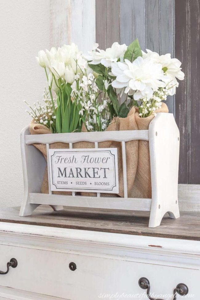 Vintage Basket Bold Statement Piece