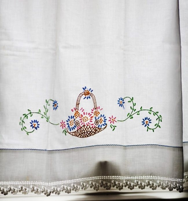 Patterned Pillowcases Transform Windows