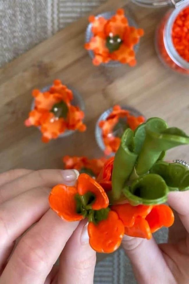 Orange Bead Flower Yard