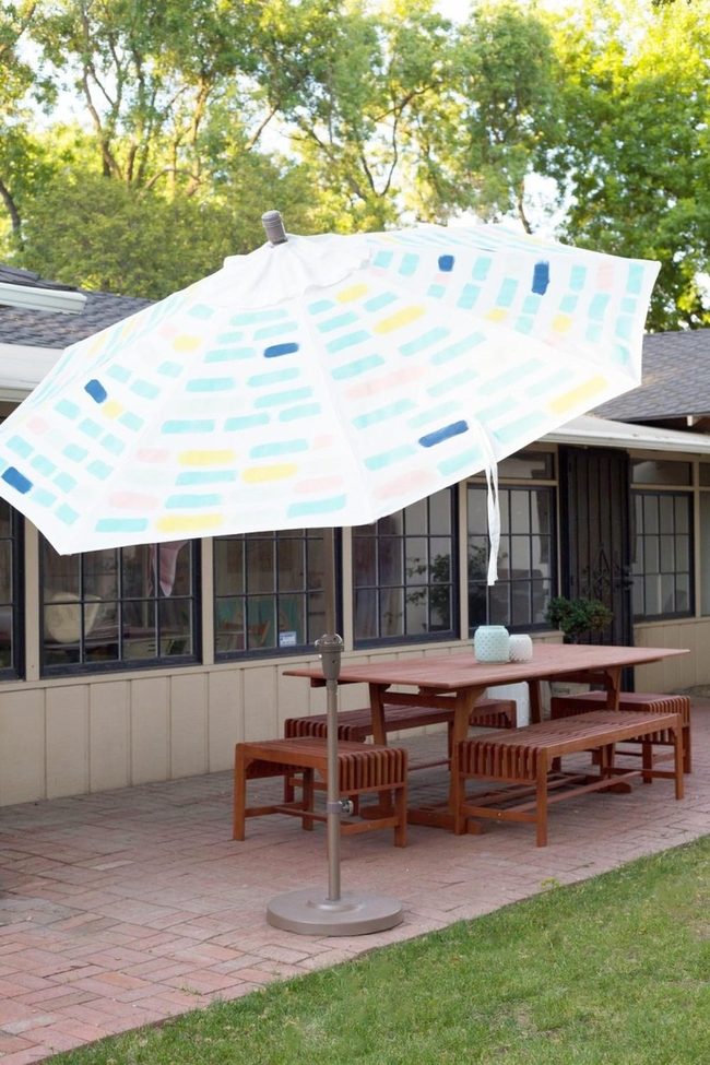 Painted Umbrella Patio Retreat