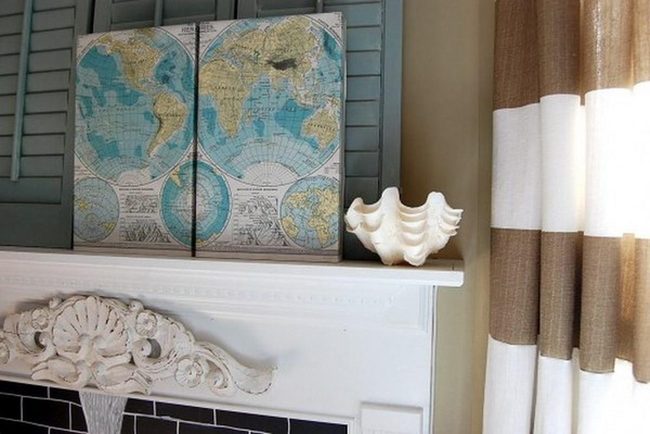 White Walls, Blue Accents, Coastal Shells